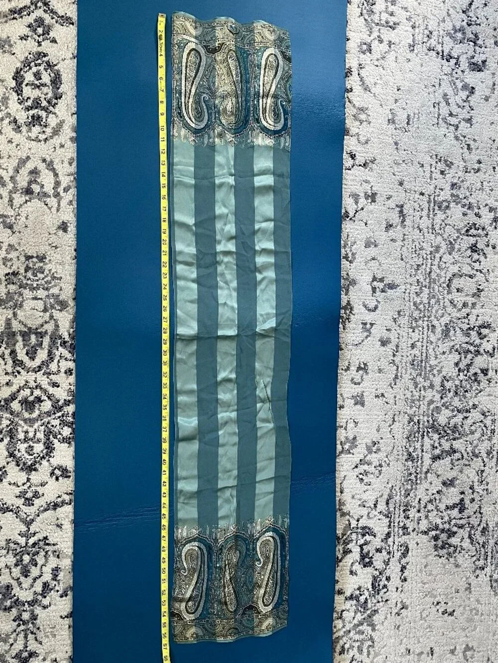 Vintage Echo Paisley Silk Scarf